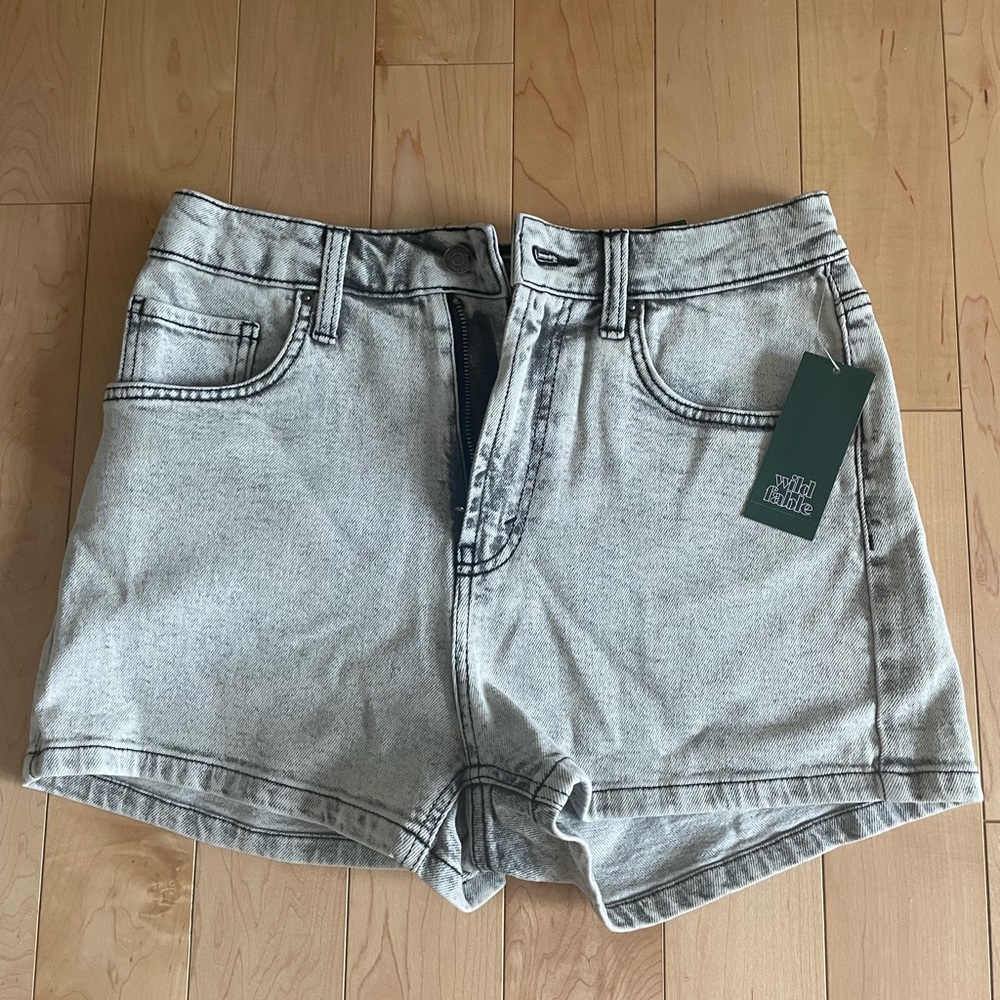 High Rise Jean Shorts